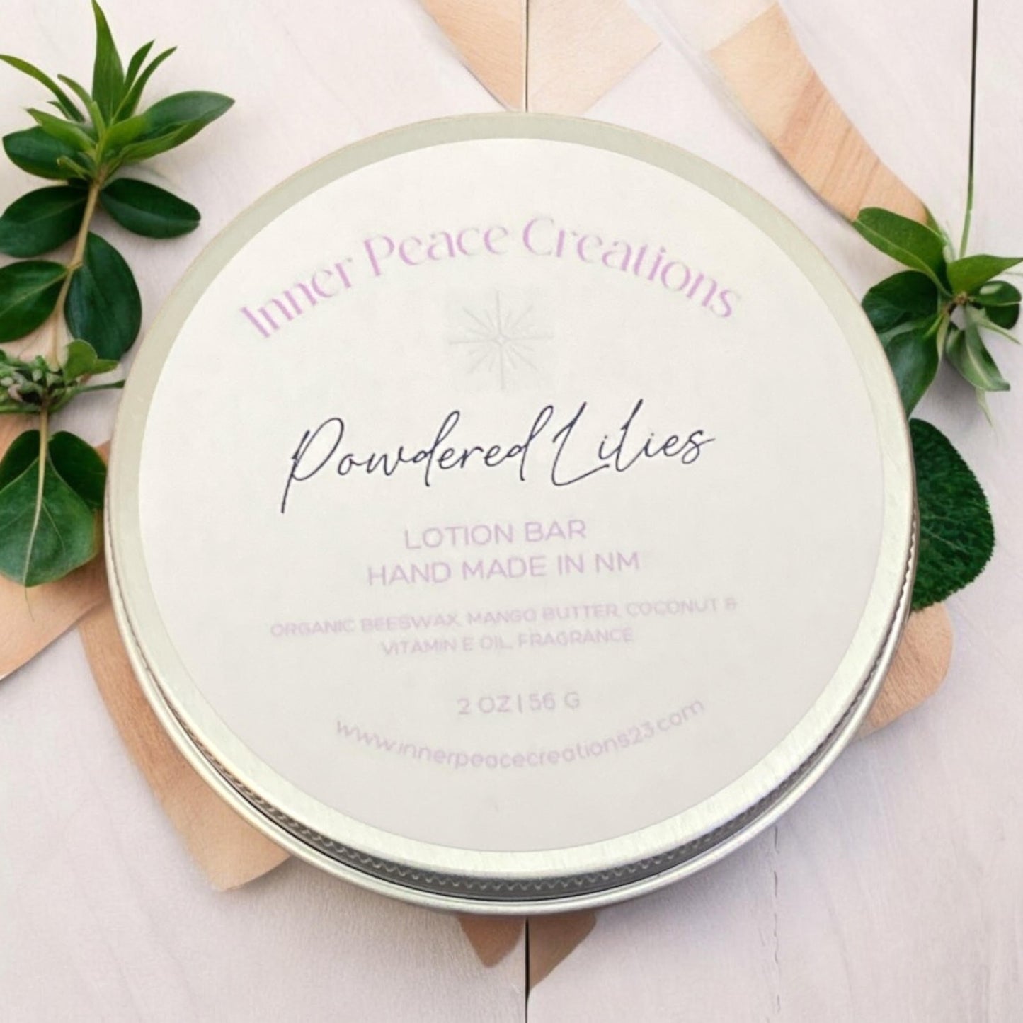 Powdered Lilies Solid Lotion Bar